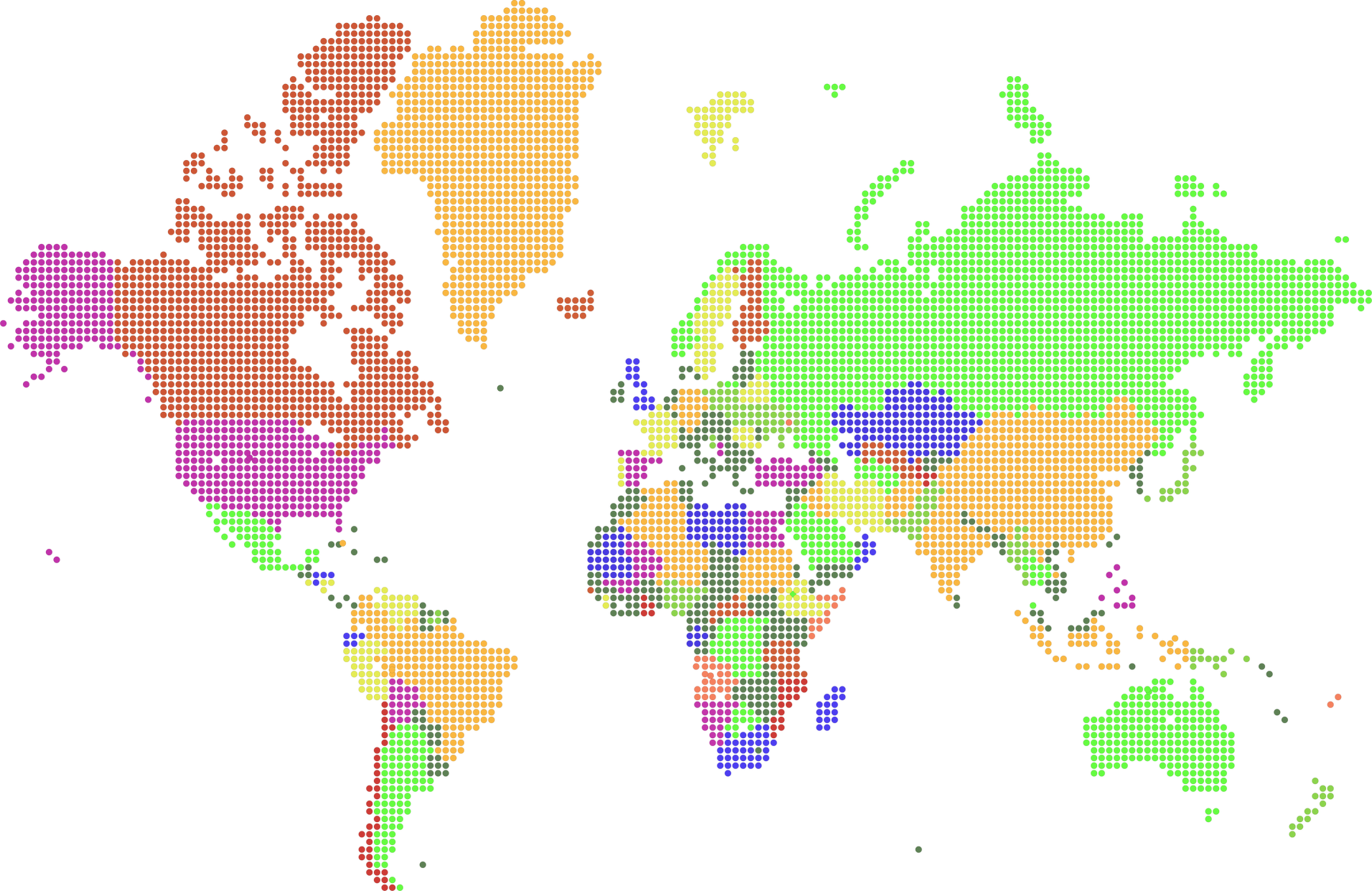 world map colorful